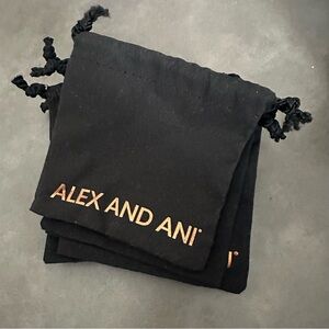Alex and Ani Black Jewelry Pouches